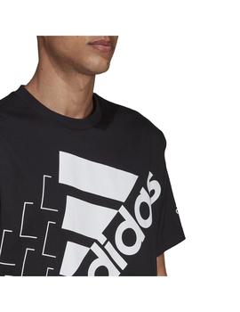 Camiseta Hombre adidas Q3 Negra