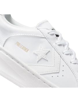 Zapatilla Mujer Converse Plataform Pro Cuero Bl