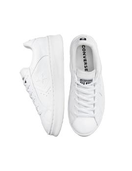 Zapatilla Mujer Converse Plataform Pro Cuero Bl