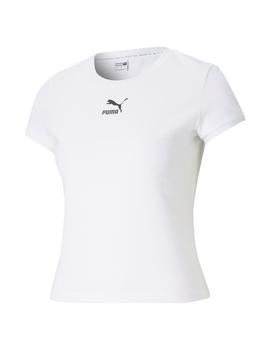 Camiseta Mujer Puma Classics Fitted Blanca