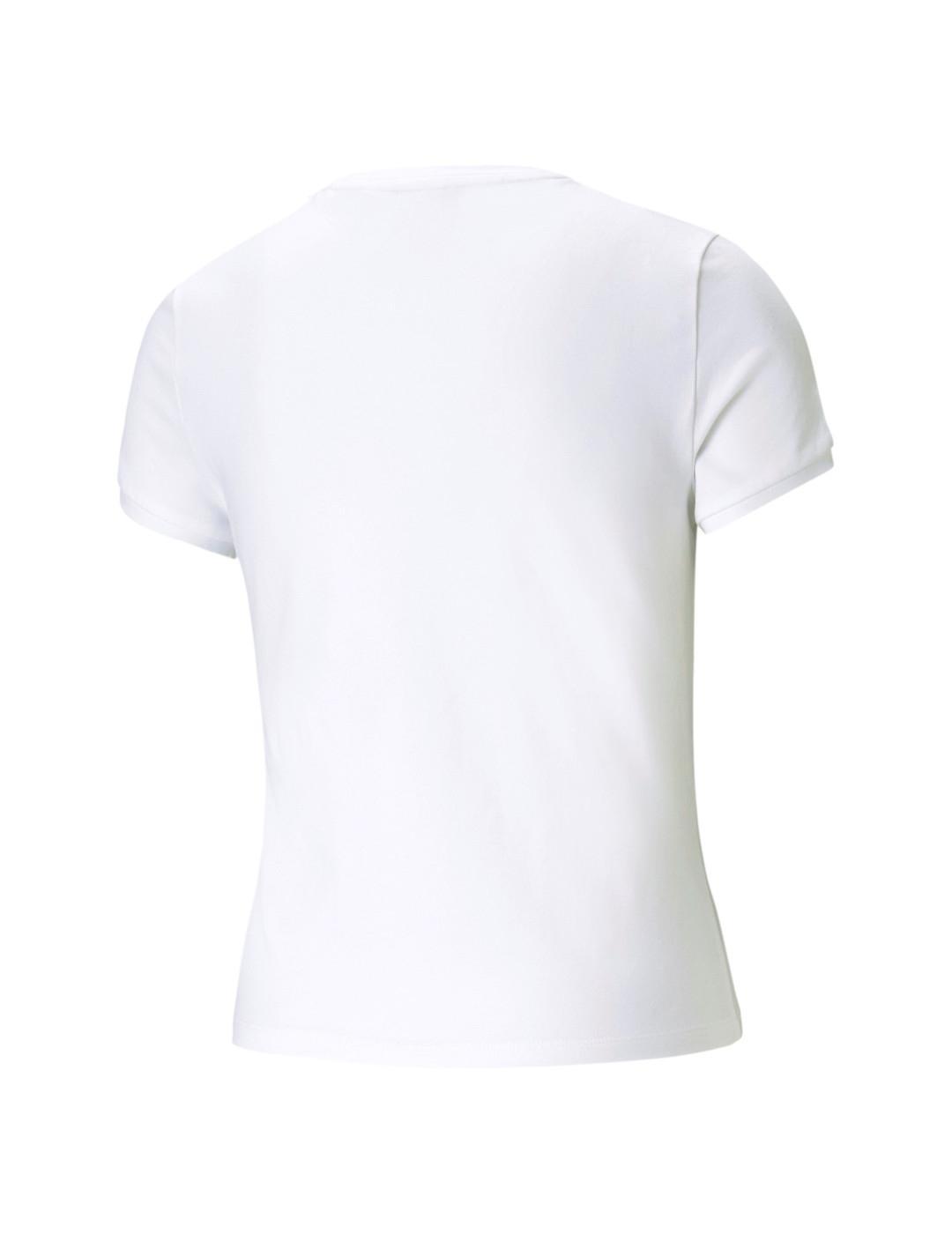 Camiseta Mujer Puma Classics Fitted Blanca