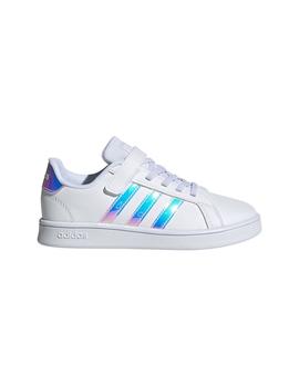 Zapatilla Niña adidas Grand Court Blanco/Espejo