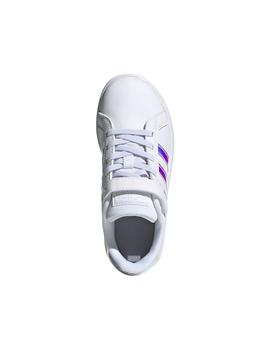 Zapatilla Niña adidas Grand Court Blanco/Espejo