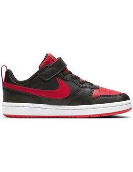 Zapatilla Niño Nike Court Borough Low Negra