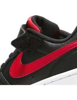 Zapatilla Niño Nike Court Borough Low Negra