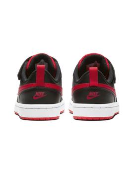 Zapatilla Niño Nike Court Borough Low Negra