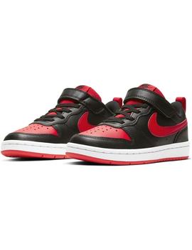 Zapatilla Niño Nike Court Borough Low Negra