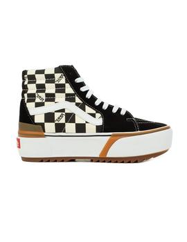 Zapatilla Mujer Vans Sk8-Hi Stacked Cuadros