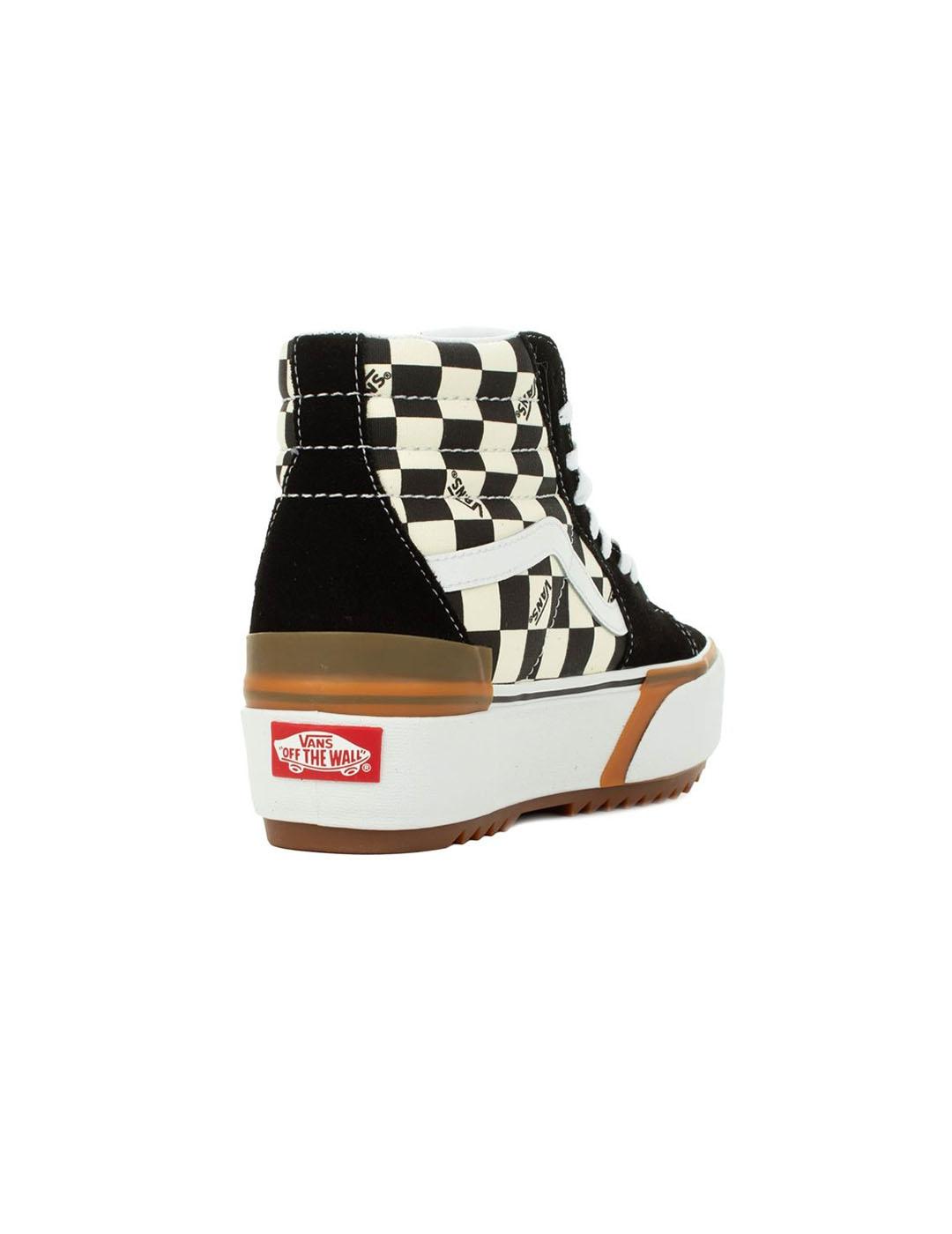 Vans altas sales cuadros mujer