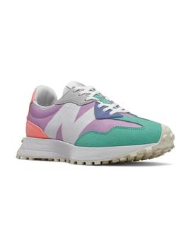 Zapatilla Mujer New Balance 327 Lila Naranja Verde