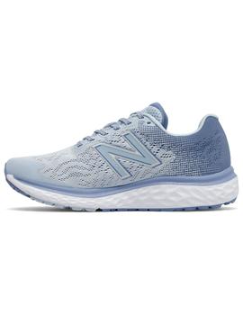 Zapatilla Mujer New Balance Fresh Foam 680V7 Celeste