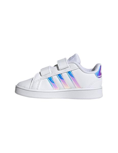 Zapatilla Niña adidas Court Blanca Tornasol