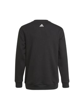 Sudadera Niñ@ adidas Logo Sweat Negro/Blanco