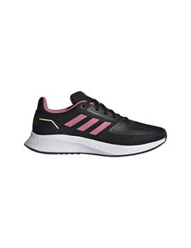 Zapatilla Junior adidas Runfalcon 2.0 Negro/Rosa