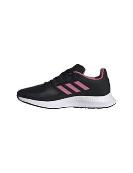 Zapatilla Junior adidas Runfalcon 2.0 Negro/Rosa