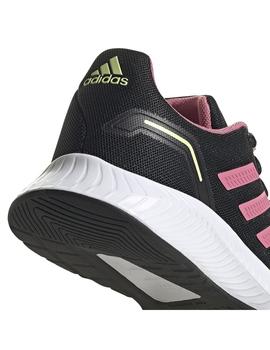 Zapatilla Junior adidas Runfalcon 2.0 Negro/Rosa