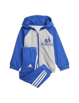 Chandál  Niño adidas Bos Logo Gris/Azul