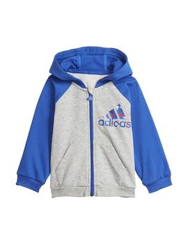 Chandál  Niño adidas Bos Logo Gris/Azul