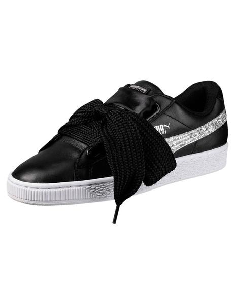 zapatillas puma basket heart mujer negras zapatillas puma basket heart mujer negras