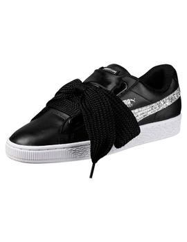 Zapatilla Puma Basket Heart Glitter Mujer