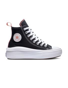 Zapatilla Mujer Converse Move Hi Negra Rosa