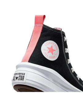 Zapatilla Niña Converse Move Hi Negra Rosa