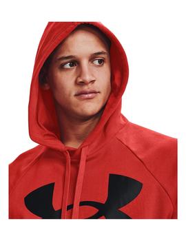 Sudadera Hombre Under Armour Rival Big Log Naranja