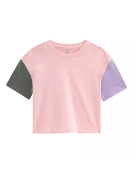 Camiseta Mujer Vans Boxy Rosa