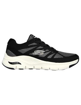 Zapatilla Mujer Skechers Arch Fit Negro/Gris
