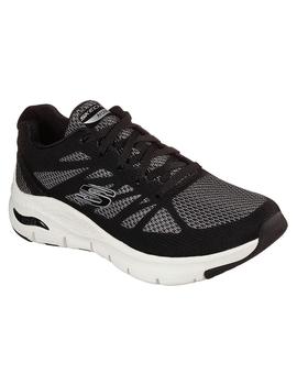 Zapatilla Mujer Skechers Arch Fit Negro/Gris