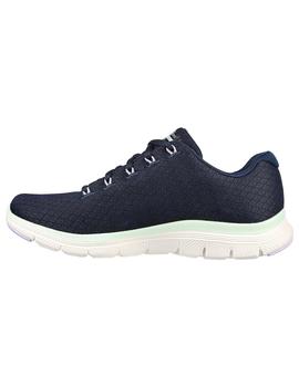 Zapatilla Mujer Skechers Flex Appeal 4.0 Marino