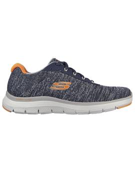 Zapatilla Hombre Skechers Flex Advant Gris/Marino