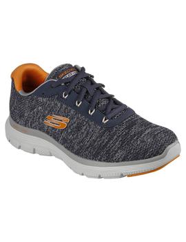 Zapatilla Hombre Skechers Flex Advant Gris/Marino