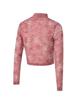 Camiseta Mujer Puma AOP Mesh Ls Rosa