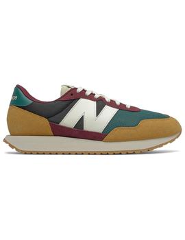 Zapatilla Hombre New Balance 237 Granate Verde Mos