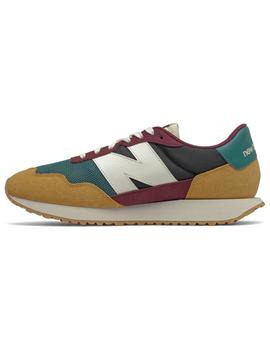 Zapatilla Hombre New Balance 237 Granate Verde Mos