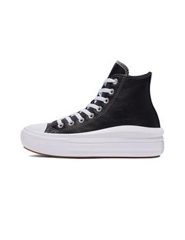 Zapatilla Mujer Converse Move Hi Top Piel Negra