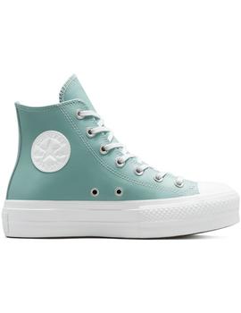 Zapatilla Mujer Converse All Star Lift Piel Celeste