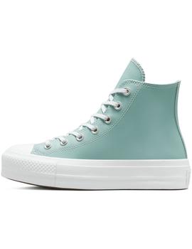 Zapatilla Mujer Converse All Star Lift Piel Celeste