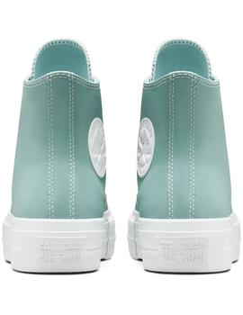 Zapatilla Mujer Converse All Star Lift Piel Celeste