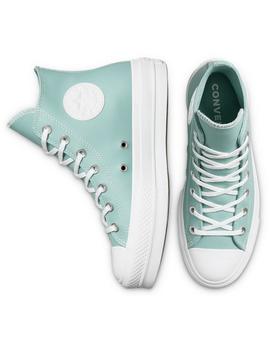 Zapatilla Mujer Converse All Star Lift Piel Celeste