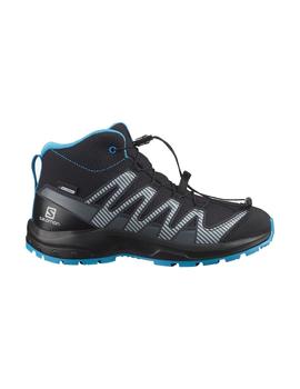 Bota Niñ@ Salomon Xa Pro V8  Mid Negra Azul