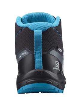 Bota Niñ@ Salomon Xa Pro V8  Mid Negra Azul