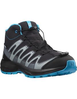 Bota Niñ@ Salomon Xa Pro V8  Mid Negra Azul