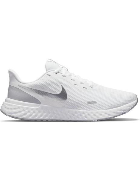 aterrizaje Alienación Roble Zapatilla Mujer Nike Revolution 5 Blanca