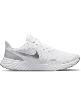 excepto por judío Conflicto Zapatilla Mujer Nike Revolution 5 Blanca