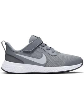 Zapatilla Niño Nike Revolution 5 Gris