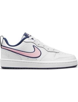 Zapatilla Niña Nike Court Borough Low Blanco/Rosa