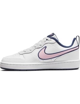 Zapatilla Niña Nike Court Borough Low Blanco/Rosa