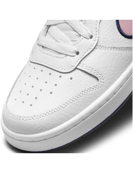 Zapatilla Niña Nike Court Borough Low Blanco/Rosa